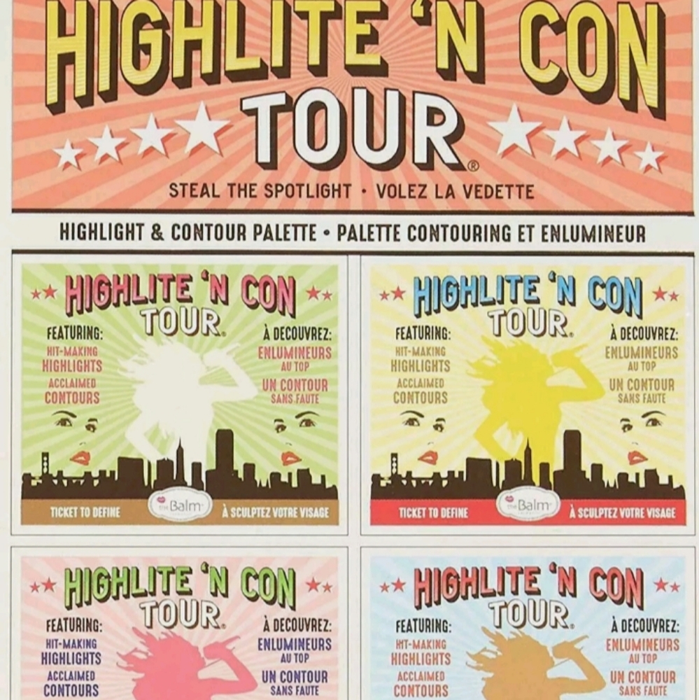 THE BALM COSMETICS HIGHLITE 'N CON TOUR